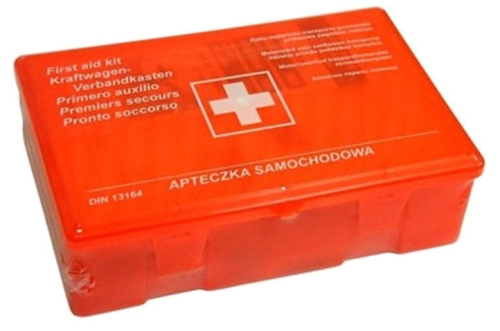Apteczka samochodowa BD DIN pomarańczowa