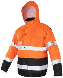 Kurtka ostrzegawcza ocieplana ART.MAS Flash Short-B Orange