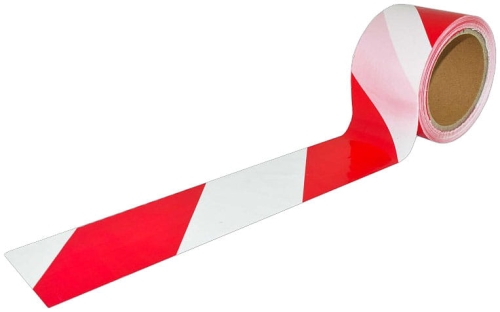 Taśma ostrzegawczo-oznaczeniowa ART.MAS TRED 100 biało-czerwona