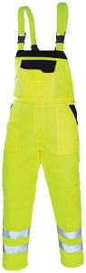 Ogrodniczki ostrzegawcze ocieplane ART.MAS OC Flash Yellow