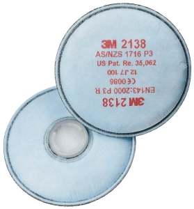 Filtr przeciwpyłowy 3M 2138 P3 R (2 szt.)