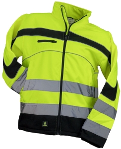 Kurtka softshell ostrzegawcza URGENT żółta