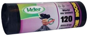 Worki na śmieci LIDER 120L mocne (10 szt.)