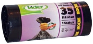 Worki na śmieci LIDER 35L mocne (15 szt.)