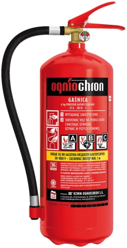Gaśnica proszkowa OGNIOCHRON ABC 6kg