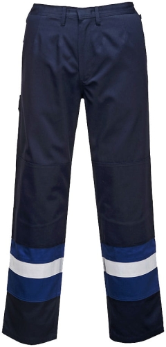 Spodnie trudnopalne Bizflame Plus PORTWEST FR56 granatowo-niebieskie