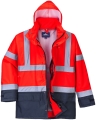 Kurtka ostrzegawcza Executive 5w1 PORTWEST S768 czerwono-granatowa