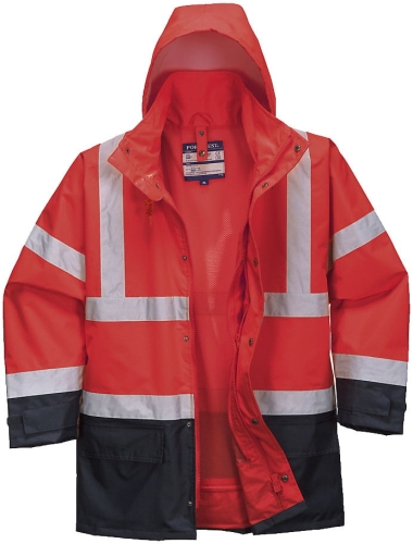 Kurtka ostrzegawcza Executive 5w1 PORTWEST S768 czerwono-granatowa