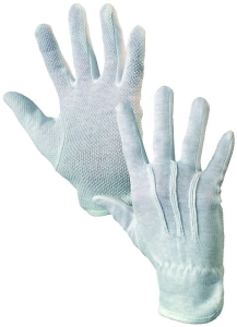 Rękawice robocze CXS MAWA nakrapiane PVC (600 par)