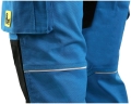 Spodnie robocze CXS STRETCH skrócony wariant 170-176cm niebiesko-czarne