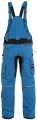 Ogrodniczki robocze CXS STRETCH skrócony wariant 170-176cm niebiesko-czarne