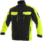 Bluza robocza CXS SIRIUS BRIGHTON zimowa czarno-żółta