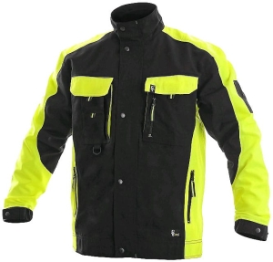Bluza robocza CXS SIRIUS BRIGHTON skrócony wariant 170-176cm czarno-żółta
