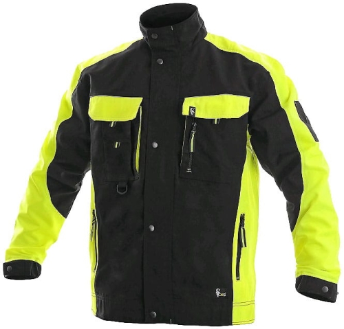 Bluza robocza CXS SIRIUS BRIGHTON skrócony wariant 170-176cm czarno-żółta