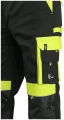 Spodnie robocze CXS SIRIUS BRIGHTON skrócony wariant 170-176cm czarno-żółte