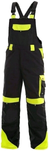 Ogrodniczki robocze CXS SIRIUS BRIGHTON skrócony war. 170-176cm czarno-żółte