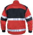 Bluza robocza CXS LUXY BRIGHT odblaskowa czerwono-czarna