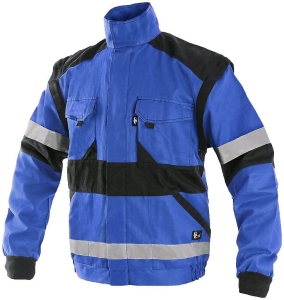 Bluza robocza CXS LUXY BRIGHT odblaskowa niebiesko-czarna