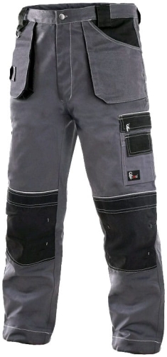 Spodnie robocze CXS ORION TEODOR skrócony wariant 170-176cm szaro-czarne