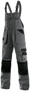 Ogrodniczki robocze CXS ORION KRYSTOF skrócony war. 170-176cm szaro-czarne