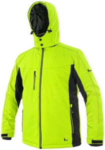 Kurtka CXS VEGAS softshell zimowa żółto-czarna