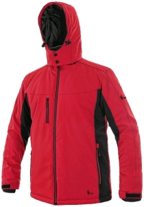 Kurtka CXS VEGAS softshell zimowa czerwono-czarna