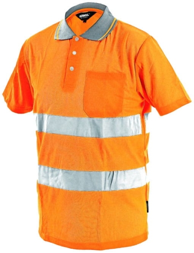 Koszulka polo DOVER ostrzegawcza pomarańczowa