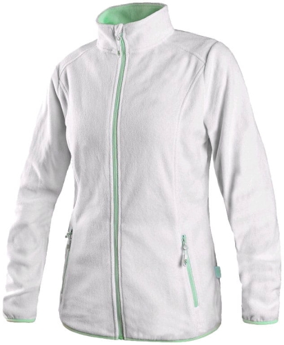 Bluza CXS GRANBY LADY damska polar biało-zielona