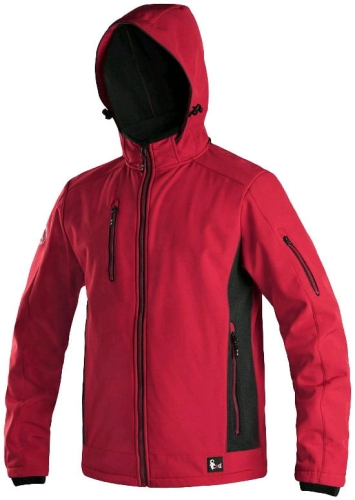 Kurtka CXS DURHAM softshell czerwono-czarna