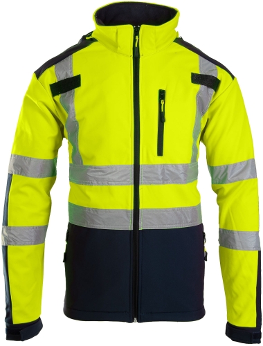 Kurtka ostrzegawcza ocieplana BRIXTON FLASH SOFTSHELL BF005 kat.II kl.2 żółta