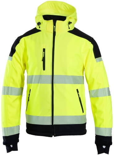 Kurtka ostrzegawcza ocieplana BRIXTON FLASH SOFTSHELL BF010 kat.II kl.2 żółta