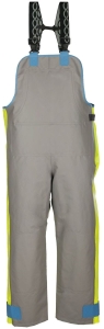 Ogrodniczki wodoochronne PROS 003 szaro-limonkowe