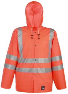 Kurtka wodoochronna ostrzegawcza 3/4 PROS 1101R pomarańczowa fluorescencyjna