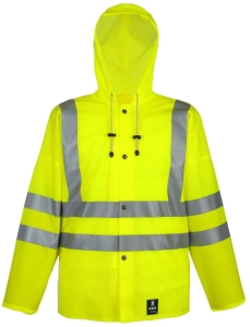 Kurtka wodoochronna ostrzegawcza 3/4 PROS 1101R żółta fluorescencyjna