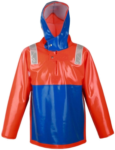 Kurtka wodoochronna PROS 3044 pomarańczowo-niebieska fluorescencyjna