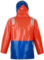 Kurtka wodoochronna PROS 3044 pomarańczowo-niebieska fluorescencyjna