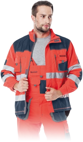 Bluza ostrzegawcza LH-FMNX-J czerwono-granatowo-szara