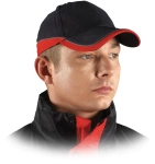 Czapka robocza CZTOP granatowo-czerwona