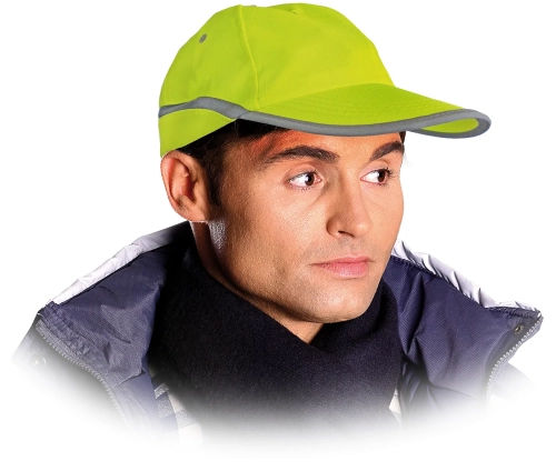 Czapka z daszkiem REIS CZFLUO seledynowa