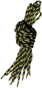 Sznurowadła czarno-żółte 120 cm