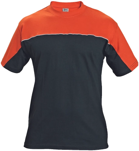 Koszulka T-shirt EMERTON czarno-pomarańczowa