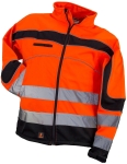 Kurtka softshell ostrzegawcza URGENT pomarańczowa