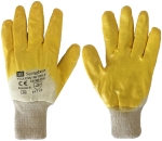 Rękawice robocze SUNGBOO YELLOW NITRILE bawełna nitryl (480 par)